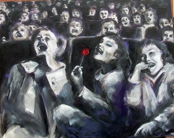 Che ridere!  olio acrilico  80x100  2014