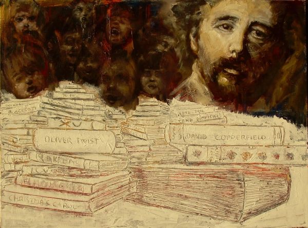Cooktown - Omaggio a Dickens  tecnica mista  60x80  2012