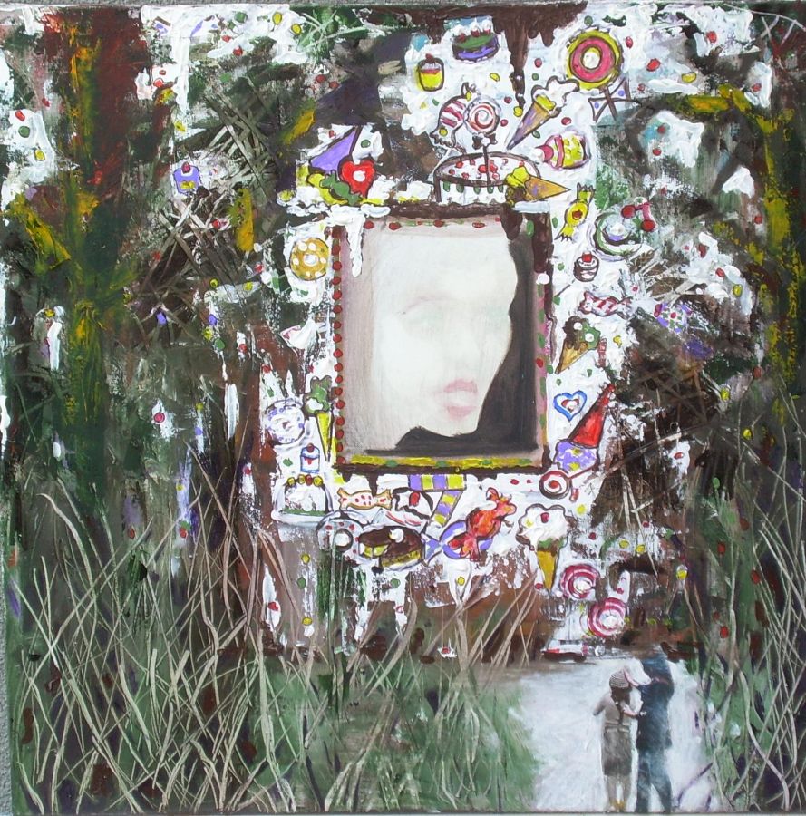 Hansel e Gretel  tecnica mista  40x40  2011