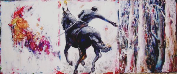 Parsifal   tecnica mista   100x240 (trittico)  2014