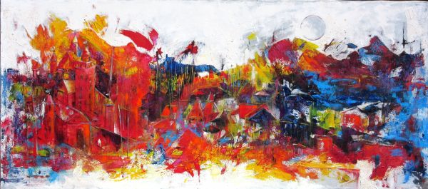 Passeggiata  tecnica mista  80x100  2015