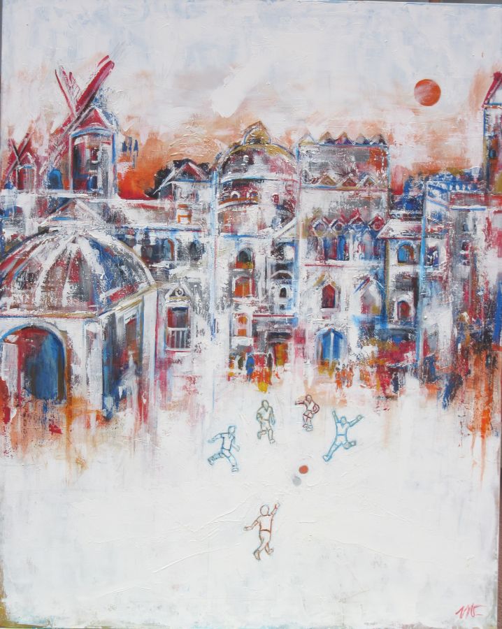Piazza libera  tecnica mista  100x80  2015