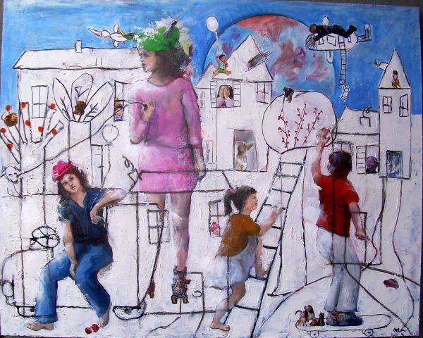 Robe dell'altro mondo  tecnica mista  80x100  2013