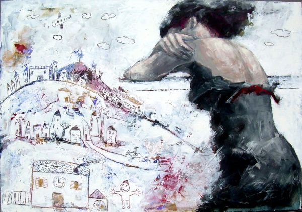 Spazio temporale  tecnica mista   70x100  2013